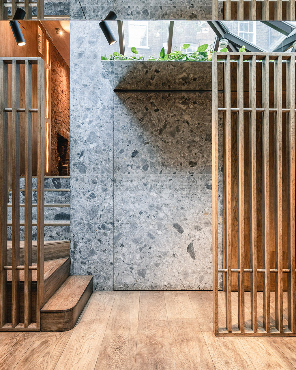 Ino - restaurant stairwell.